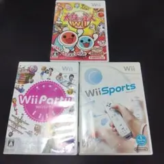 Wiiソフト3本 WiiParty WiiSport 太鼓の達人