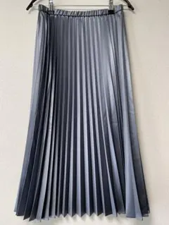 プリーツスカート 　シルバー