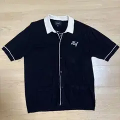 HUF ボタン付きポロシャツ M ブラック