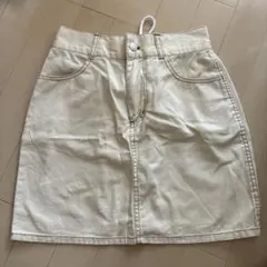 アイボリー デニム タイトスカート