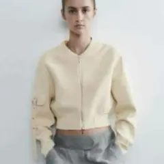 ZARA クロップドボンバージャケット 新品未使用