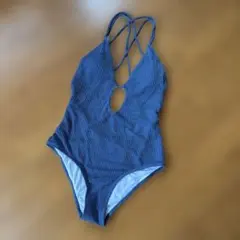 新品　ワンピース　水着　ブルー系のサムネイル