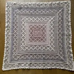 レース編み　スクエアブランケット　おまけ2個付き