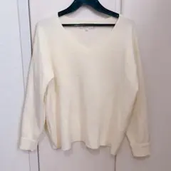 ❤️新品未使用❤️ロペピクニック アイボリー V ニットセーター 38 オフホワイト