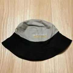 STUSSY バケットハット ブラック グレー