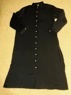 ブラック シャツワンピース