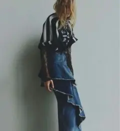 PRANK PROJECT アシンメトリービッグラッフルスカート