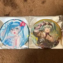 ミクCULTURE39 2024 トレーディング大き目メタリック缶バッジ　ミク