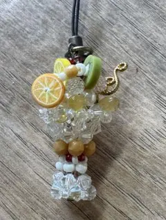 フルーツパフェ風ビーズチャーム