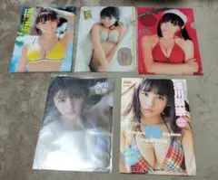 浅川梨奈②クリアファイル4点ポスター1点、計5点セット