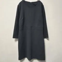 レア✨BANANA REPUBLIC スカラップデザイン ワンピース グレー