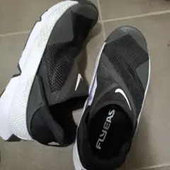 24cm Nike FLYEASE スニーカー ブラック/ホワイト