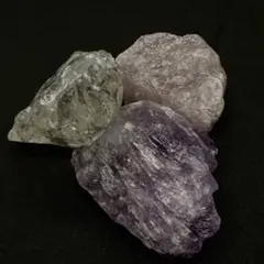 天然石クリスタルセット（紫・透明・ピンク）
