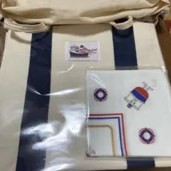 横浜ハーバー　キャンバストートバッグ　ハンカチーフ　［1週間限定値引き！］