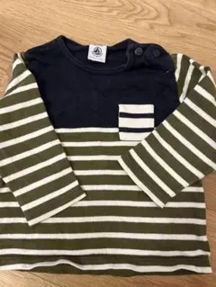PETIT BATEAU ボーダー柄 Tシャツ　18m81センチ