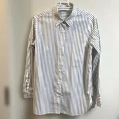 【未使用品】UNIQLO ストライプ長袖シャツのサムネイル