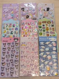 サンリオ ぷくっとシール ぷっくり ぷくぷくキャンディシール 9点セット