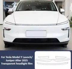 Tesla Model Y Juniper ヘッドライトフィルム　セール品‼️のサムネイル