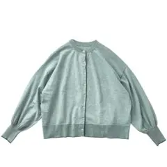 kazumiコラボ 短丈ワイド ニットカーディガン L ゆるボックスシルエット