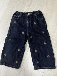 ZARA キッズ デニムパンツ クマ刺繍 92cm