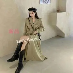 lMサイズ　トレンチコート　トレンチワンピース　春物　合物`^