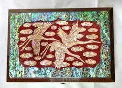 30cm 　托鉢女性と仏画　螺鈿細工貝殻アートタイル 30cm 托鉢女性と仏画 螺鈿細工貝殻アートタイル Amazon.co.jp