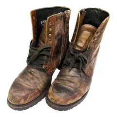 靴 90s archive brown leather boots camo 90s archive brown leather boots camo - メルカリ