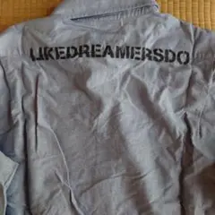 LIKE DREAMERS DO BACK LOGO B/D shirts XL