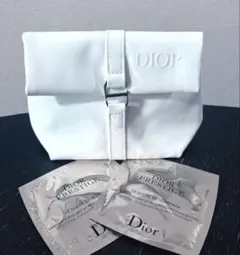 【新品未使用】Dior ノベルティ ロールトップポーチ　ゴマージュサンプル付き