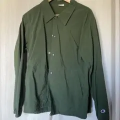 Champion オリーブ ボタンアップジャケット M