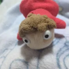 丘の上のポニョぬいぐるみ マスコットキーホルダー