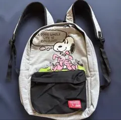 【新品】スヌーピー グレー リュック