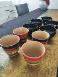 ★漆器カップ　お椀　9客セット