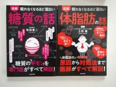 2冊セット『眠れなくなるほど面白い 糖質の話・体脂肪の話』 健康 ダイエット 本