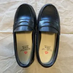 HARUTA ブラックローファー 19㎝