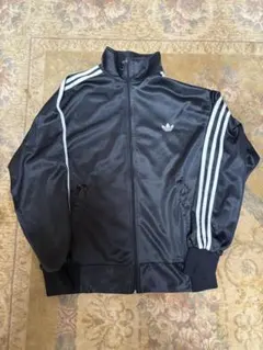 adidas ブラック トラックジャケット ジャージ 3本ライン Mサイズ