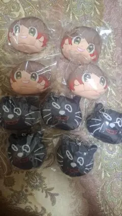 キヨ15周年くじD賞キヨ猫6個　東キヨドームもちもちビーズクッションキーホルダー