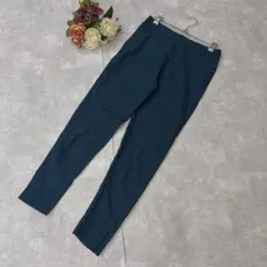 グンゼ（L）レギンスパンツ 9分丈 ダークグリーン緑 ストレッチ 楽ちん 美脚