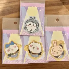 ちいかわ　ダイカットステッカー　ちいかわ、ハチワレ、うさぎ　4枚セット