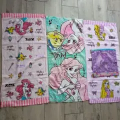 美品☆プリンセスフェイスタオル、セット売り