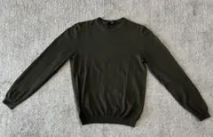 BOSS スリムフィット ニットセーター S オリーブグリーン