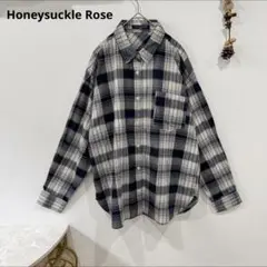 Honeysuckle Rose シャツ　綿100% チェックシャツ 長袖