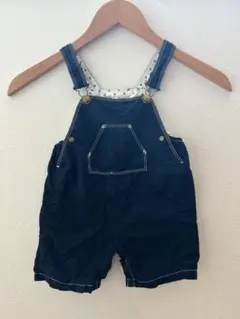 PETIT BATEAU プチバトー オーバーオール ネイビー 74cmのサムネイル