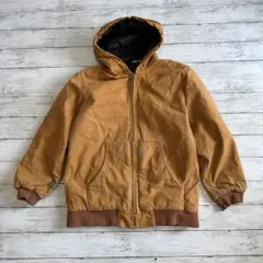 Carhartt ダックアクティブジャケット 茶 キルティング S相当メンズ古着