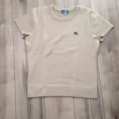 美品　Burberry Blue Label 半袖ニット 38 ベージュ