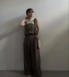 ameri タンクトップ＆レースアップロンパースセット Mサイズ 