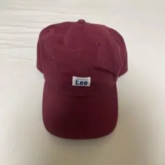 Lee バーガンディ キャップ