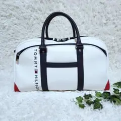 トミーヒルフィガーTOMMYHILFIGER旅行ゴルフボストン　白ホワイト大容量のサムネイル