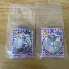 【新品】シャカシャカフレークシール風チャーム2個セット　クロミ、タキシードサム