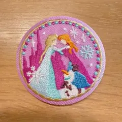 ディズニー 刺繍缶バッジ2 アナと雪の女王 アナ雪 アナ エルサ